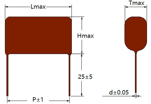 CBB22 金属化聚丙烯膜直流电容器(图2)