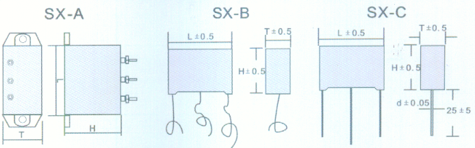 SX 型三相抑制电源电磁干扰组件(图2)